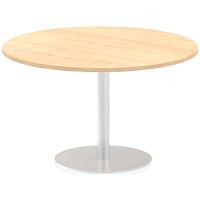 Italia Poseur Round Table, 1200mm Diameter, Maple