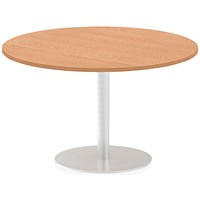 Italia Poseur Circular Table, 1200mm Diameter, Oak
