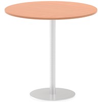 Italia Poseur Round Table, 1200mm Diameter, 1145mm High, Beech