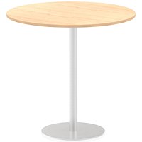 Italia Poseur Round Table, 1200mm Diameter, 1145mm High, Maple Italia Poseur Round Table, 1200mm Diameter, 1145mm High, Maple