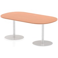 Italia Poseur Boardroom Table, 1800mm Wide, Beech