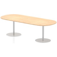 Italia Poseur Boardroom Table, 2400mm Wide, Maple