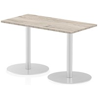 Italia Poseur Rectangle Table 1200mm Wide, 600mm Deep, Grey Oak