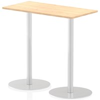 Italia Poseur Rectangular Table, W1200 x D600 x H1145mm, Maple Italia Poseur Rectangular Table, W1200 x D600 x H1145mm, Maple
