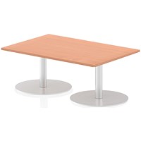 Italia Poseur Rectangular Table, W1200 x D800 x H475mm, Beech Italia Poseur Rectangular Table, W1200 x D800 x H475mm, Beech