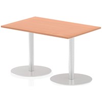 Italia Poseur Rectangle Table 1200mm Wide, 800mm Deep, Beech