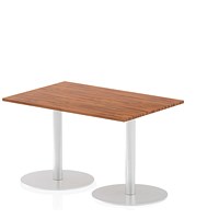 Italia Poseur Rectangle Table 1200mm Wide, 800mm Deep, Walnut Italia Poseur Rectangle Table 1200mm Wide, 800mm Deep, Walnut