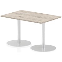 Italia Poseur Rectangle Table 1200mm Wide, 800mm Deep, Grey Oak