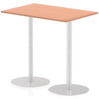 Italia Poseur Rectangular Table, W1200 x D800 x H1145mm, Beech Italia Poseur Rectangular Table, W1200 x D800 x H1145mm, Beech