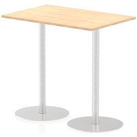 Italia Poseur Rectangle Table 1200mm Wide, 800mm Deep, High, Maple