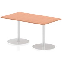 Italia Poseur Rectangle Table 1400mm Wide, 800mm Deep, Beech Italia Poseur Rectangle Table 1400mm Wide, 800mm Deep, Beech