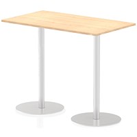 Italia Poseur Rectangular Table, W1400 x D800 x H1145mm, Maple Italia Poseur Rectangular Table, W1400 x D800 x H1145mm, Maple