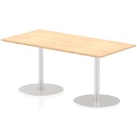 Italia Poseur Rectangle Table 1600mm Wide, 800mm Deep, Maple