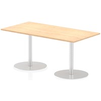 Italia Poseur Rectangle Table 1600mm Wide, 800mm Deep, Maple