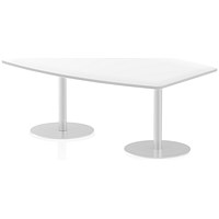 Italia Poseur High Gloss Table, 1800mm Wide, White