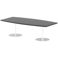Italia Poseur High Gloss Table, 2400mm Wide, Black