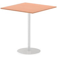 Italia Poseur Square Table, 1000mm Wide, 1145mm High, Beech