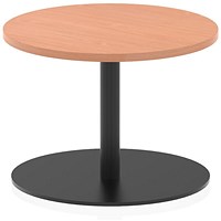 Italia Poseur Round Table, 600mm Wide, 475mm High, Beech Italia Poseur Round Table, 600mm Wide, 475mm High, Beech