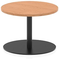 Italia Poseur Round Table, 600mm Wide, 475mm High, Oak Italia Poseur Round Table, 600mm Wide, 475mm High, Oak