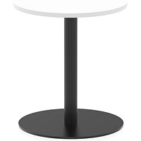 Italia Poseur Round Table, 600mm Wide, 720mm High, White Italia Poseur Round Table, 600mm Wide, 720mm High, White