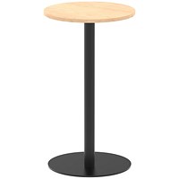 Italia Poseur Round Table, 600mm Wide, 1145mm High, Maple Italia Poseur Round Table, 600mm Wide, 1145mm High, Maple
