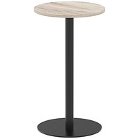 Italia Poseur Round Table, 600mm Wide, 1145mm High, Grey Oak Italia Poseur Round Table, 600mm Wide, 1145mm High, Grey Oak