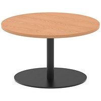 Italia Poseur Round Table, 800mm Wide, 475mm High, Oak Italia Poseur Round Table, 800mm Wide, 475mm High, Oak