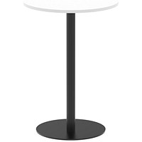 Italia Poseur Round Table, 800mm Wide, 1145mm High, White Italia Poseur Round Table, 800mm Wide, 1145mm High, White