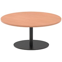 Italia Poseur Round Table, 1000mm Wide, 475mm High, Beech Italia Poseur Round Table, 1000mm Wide, 475mm High, Beech