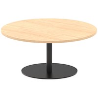 Italia Poseur Round Table, 1000mm Wide, 475mm High, Maple Italia Poseur Round Table, 1000mm Wide, 475mm High, Maple