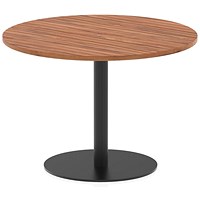 Italia Poseur Round Table, 1000mm Wide, 720mm High, Walnut Italia Poseur Round Table, 1000mm Wide, 720mm High, Walnut