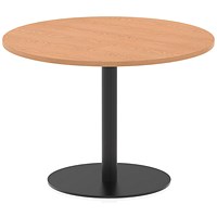 Italia Poseur Round Table, 1000mm Wide, 720mm High, Oak