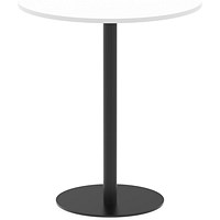 Italia Poseur Round Table, 1000mm Wide, 1145mm High, White