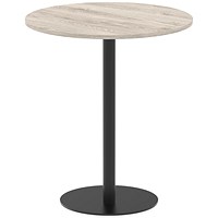 Italia Poseur Round Table, 1000mm Wide, 1145mm High, Grey Oak Italia Poseur Round Table, 1000mm Wide, 1145mm High, Grey Oak