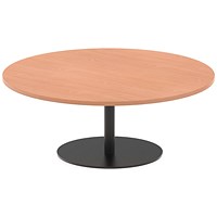 Italia Poseur Round Coffee Table, 1200mm Wide, 475mm High, Beech Italia Poseur Round Coffee Table, 1200mm Wide, 475mm High, Beech