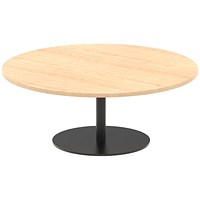 Italia Poseur Round Coffee Table, 1200mm Wide, 475mm High, Maple Italia Poseur Round Coffee Table, 1200mm Wide, 475mm High, Maple