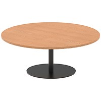 Italia Poseur Round Coffee Table, 1200mm Wide, 475mm High, Oak Italia Poseur Round Coffee Table, 1200mm Wide, 475mm High, Oak