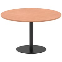 Italia Poseur Round Table, 1200mm Wide, 720mm High, Beech Italia Poseur Round Table, 1200mm Wide, 720mm High, Beech