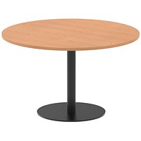 Italia Poseur Round Table, 1200mm Wide, 720mm High, Oak Italia Poseur Round Table, 1200mm Wide, 720mm High, Oak