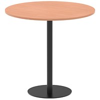 Italia Poseur Round Table, 1200mm Wide, 1145mm High, Beech