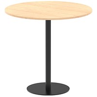 Italia Poseur Round Table, 1200mm Wide, 1145mm High, Maple