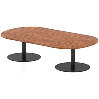 Italia Boardroom Coffee Table, 1800x1000x475mm, Walnut