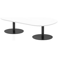 Italia Boardroom Coffee Table, 1800x1000x475mm, White