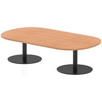 Italia Boardroom Coffee Table, 1800x1000x475mm, Oak