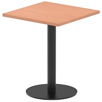 Italia Poseur Square Table, 600mm Wide, 720mm High, Beech