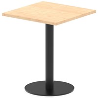 Italia Poseur Square Table, 600mm Wide, 720mm High, Maple