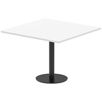 Italia Poseur Square Table, 1000mm Wide, 720mm High, White