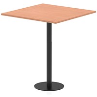 Italia Poseur Square Table, 1000mm Wide, 1145mm High, Beech
