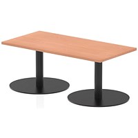 Italia Rectangular Coffee Table, 1200x600x475mm, Beech