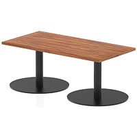 Italia Rectangular Coffee Table, 1200x600x475mm, Walnut Italia Rectangular Coffee Table, 1200x600x475mm, Walnut